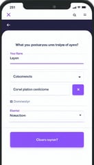 an online form on a Rayven app